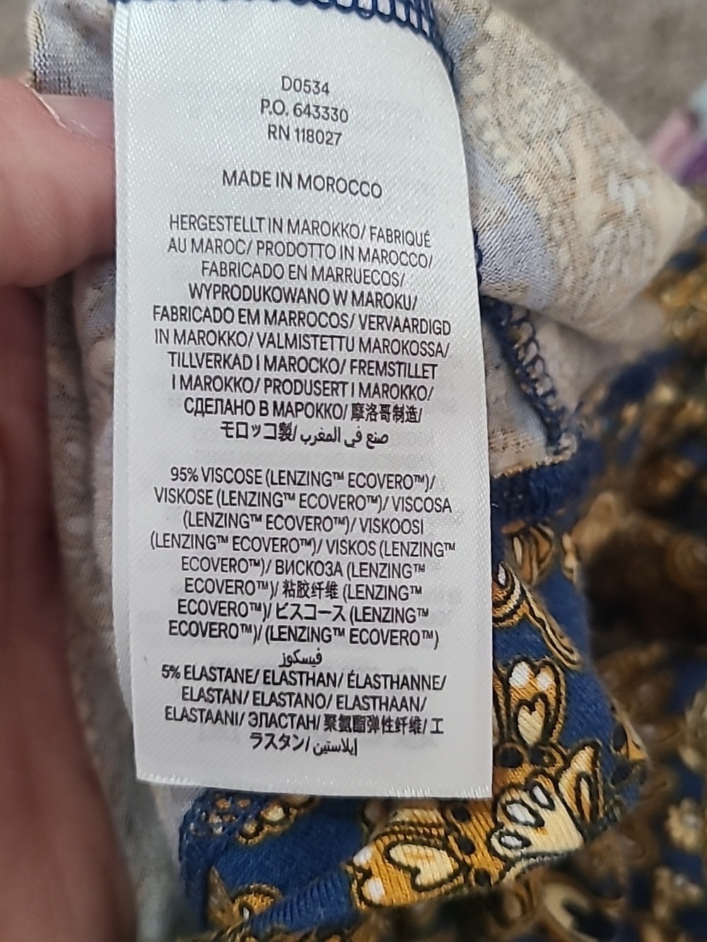 Boden Harvest Gold Paisley Cottagecore Boho Jersey T-shirt Dress - Picture 5 of 5
